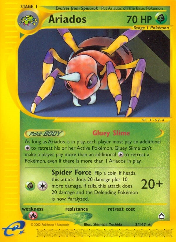 Image for Ariados (Aquapolis) (003/147) - Pokemon