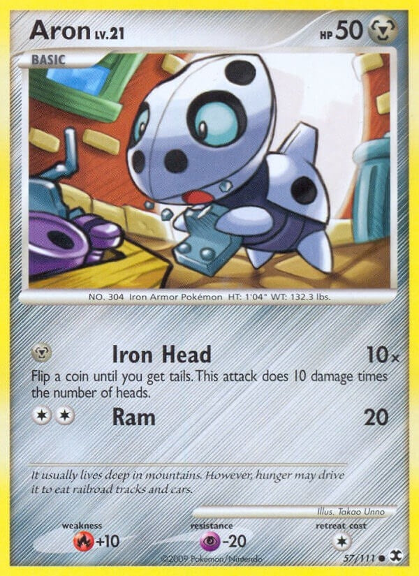 Image for Aron (Rising Rivals) (57/111) - Pokemon