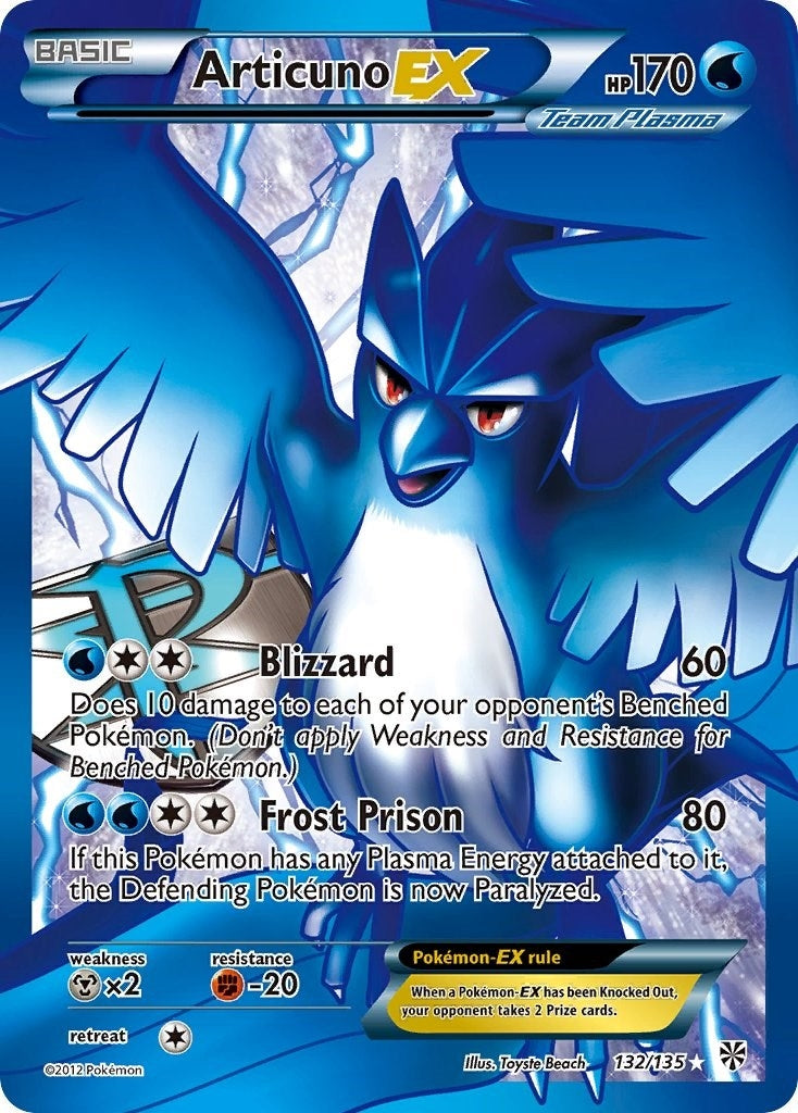 Image for Articuno EX (Team Plasma) (132 Full Art) (Plasma Storm) (132/135) - Pokemon