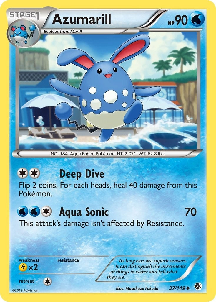 Image for Azumarill (Boundaries Crossed) (37/149) - Pokemon