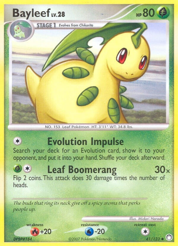Image for Bayleef (Mysterious Treasures) (41/123) - Pokemon
