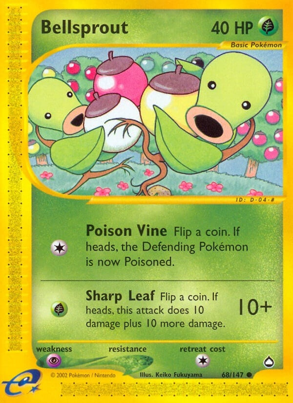 Image for Bellsprout (68) (Aquapolis) (068/147) - Pokemon