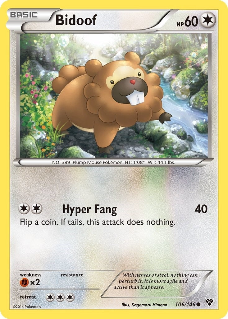 Image for Bidoof (XY Base Set) (106/146) - Pokemon