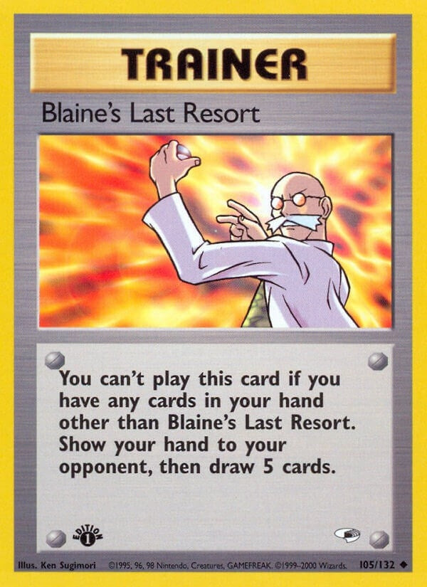 Image for Blaine's Last Resort (Gym Heroes) (105/132) - Pokemon