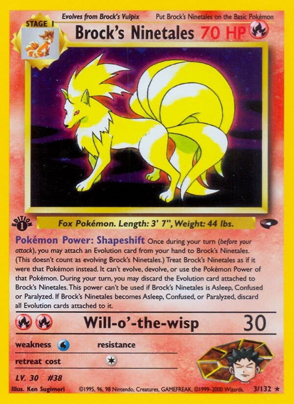 Image for Brock's Ninetales (Gym Challenge) (003/132) - Pokemon