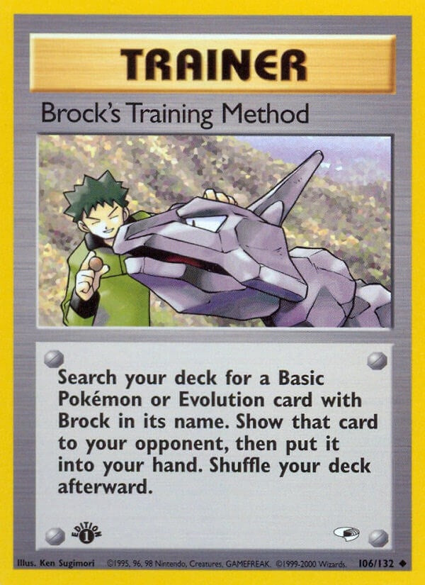 Image for Brock's Training Method (Gym Heroes) (106/132) - Pokemon
