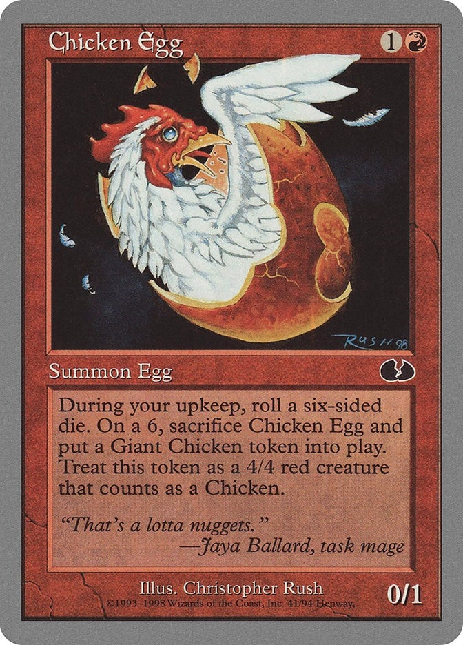 Image for Chicken Egg (Unglued) (41) - Magic: The Gathering