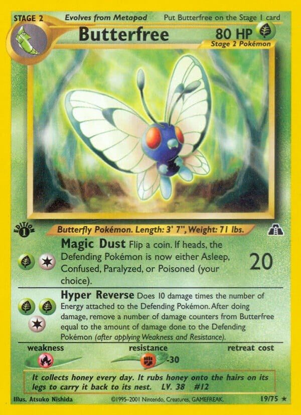 Image for Butterfree (Neo Discovery) (19/75) - Pokemon
