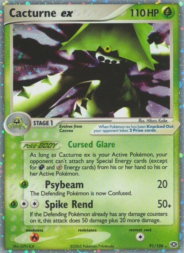 Image for Cacturne ex (Emerald) (91/106) - Pokemon