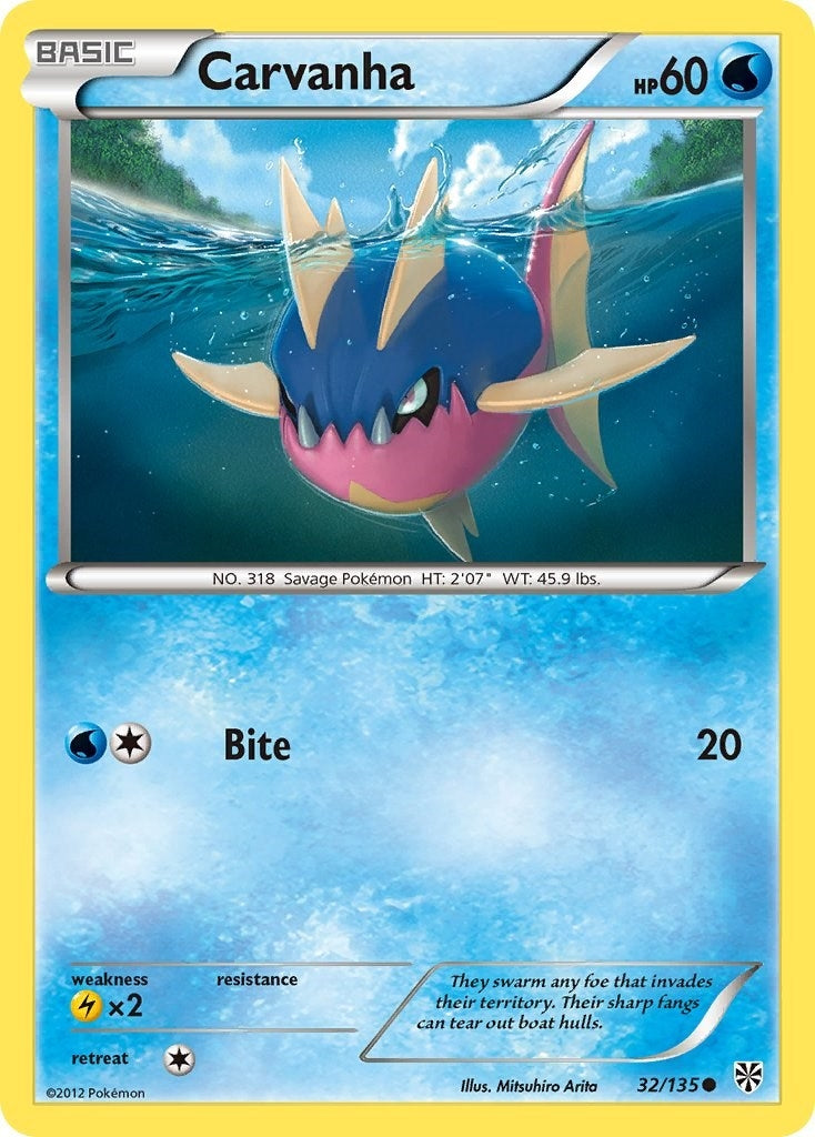 Image for Carvanha (Plasma Storm) (32/135) - Pokemon