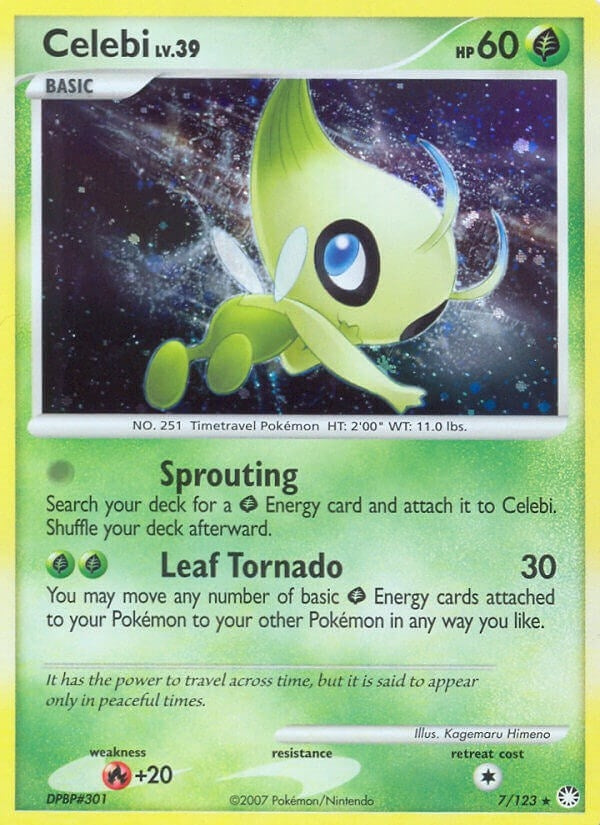 Image for Celebi (Mysterious Treasures) (7/123) - Pokemon