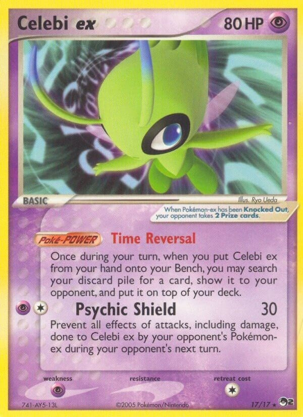 Image for Celebi ex (Non-Holo) (POP Series 2) (017/017) - Pokemon