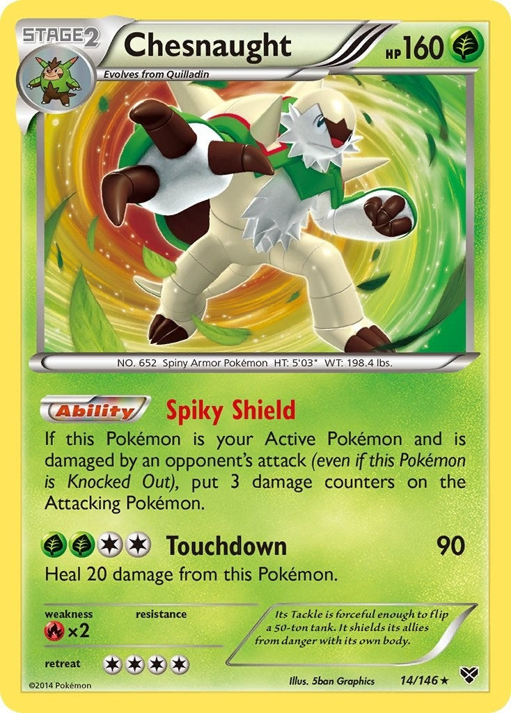 Image for Chesnaught (XY Base Set) (14/146) - Pokemon