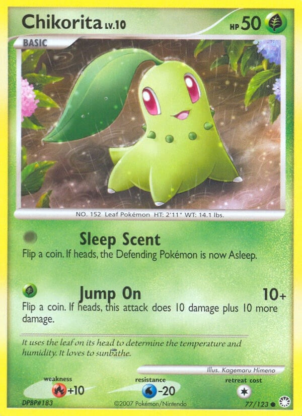 Image for Chikorita (Mysterious Treasures) (77/123) - Pokemon
