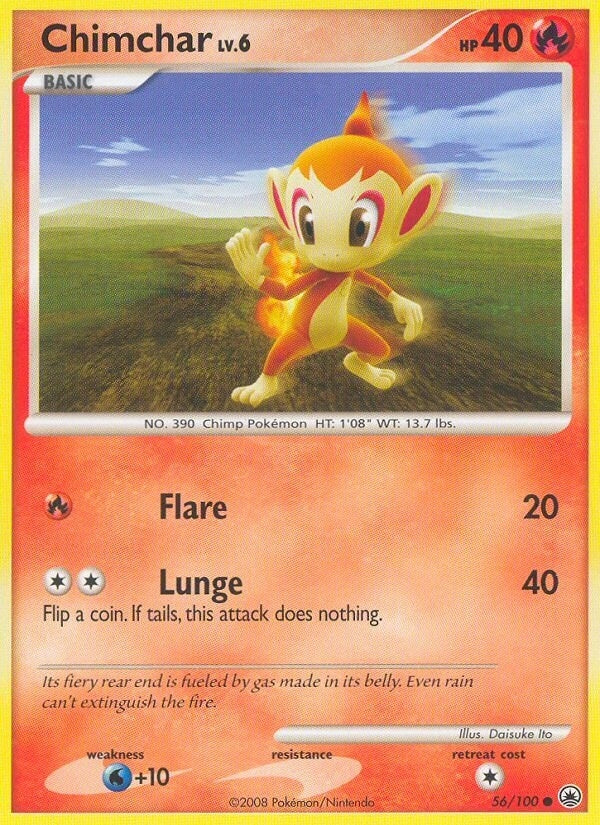 Image for Chimchar (56) (Majestic Dawn) (56/100) - Pokemon
