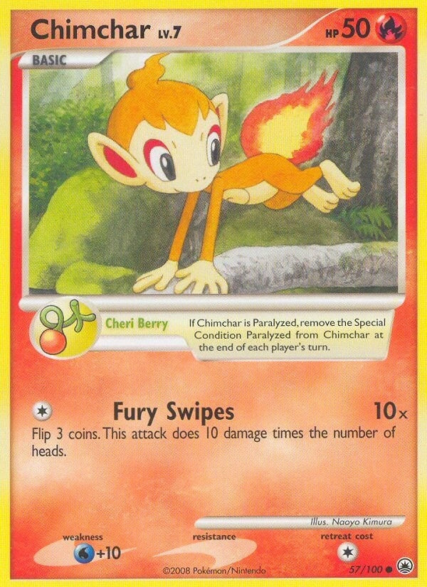 Image for Chimchar (57) (Majestic Dawn) (57/100) - Pokemon