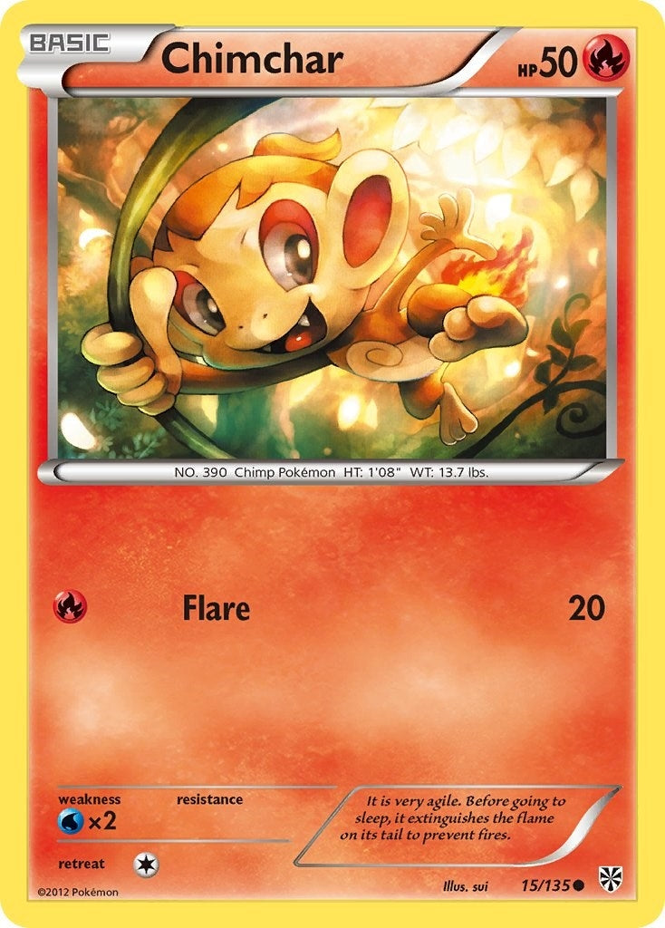 Image for Chimchar (Plasma Storm) (15/135) - Pokemon