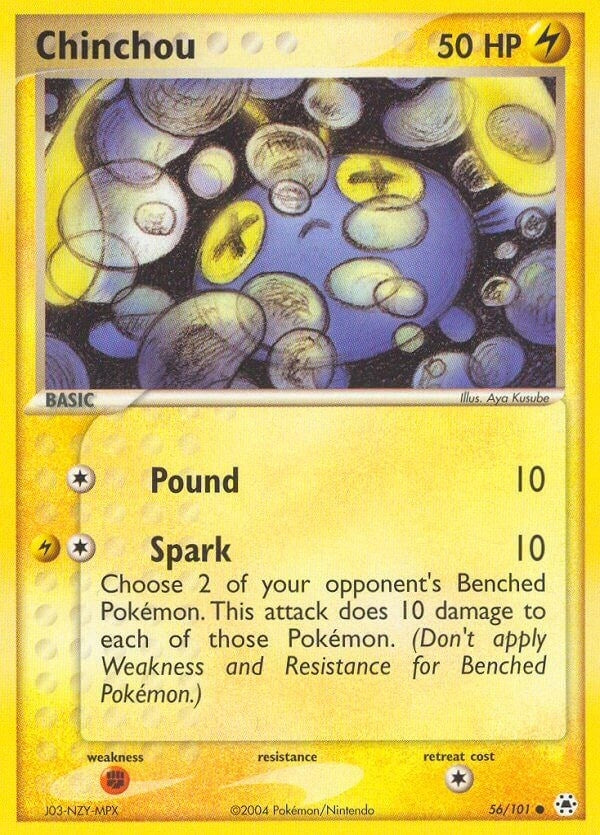 Image for Chinchou (Hidden Legends) (56/101) - Pokemon