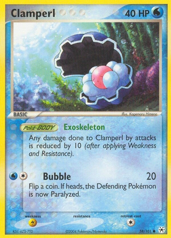 Image for Clamperl (Hidden Legends) (58/101) - Pokemon