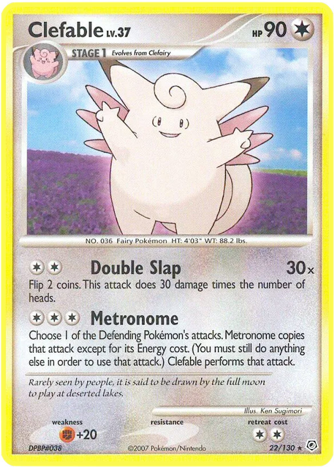 Image for Clefable (Diamond and Pearl) (22/130) - Pokemon
