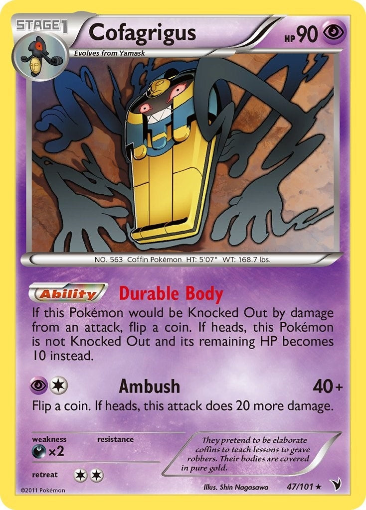 Image for Cofagrigus (47) (Noble Victories) (47/101) - Pokemon