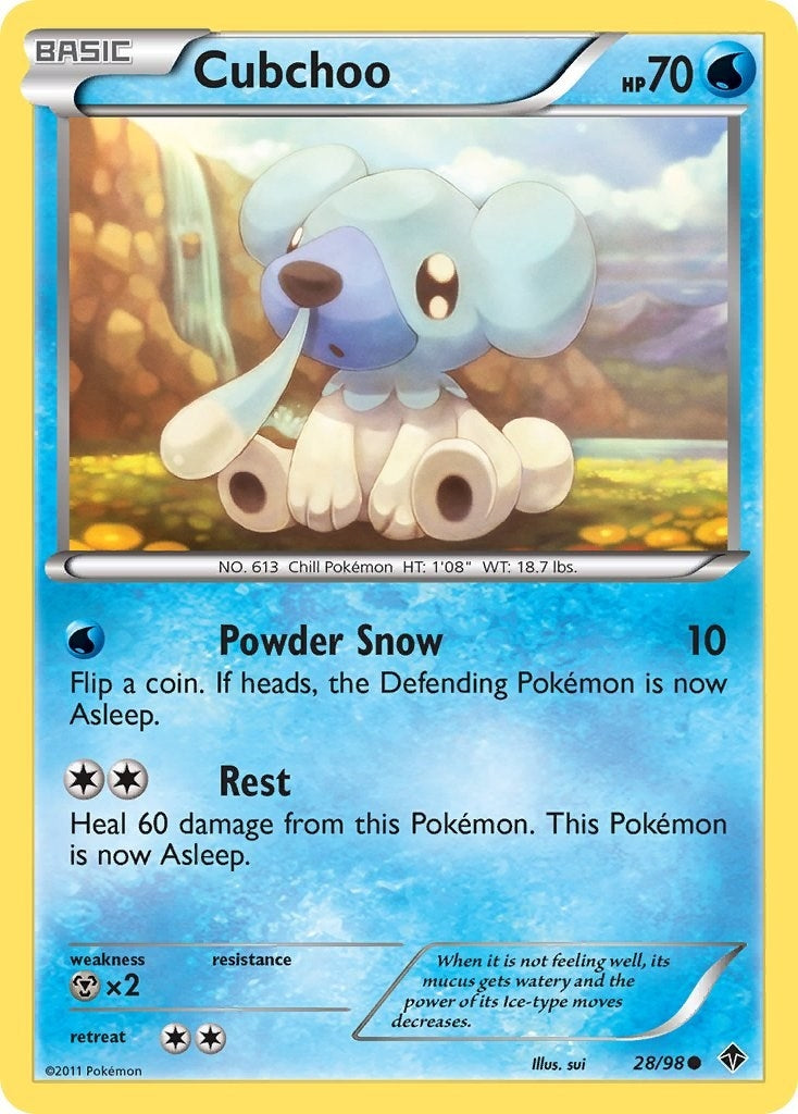 Image for Cubchoo (28) (Emerging Powers) (28/98) - Pokemon