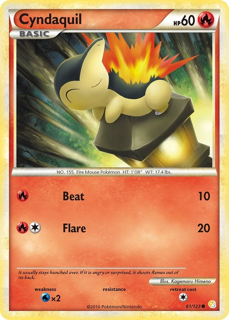 Image for Cyndaquil (HeartGold SoulSilver) (61/123) - Pokemon