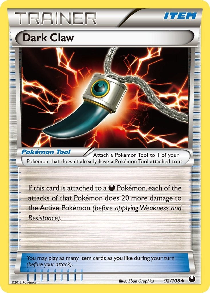 Image for Dark Claw (Dark Explorers) (92/108) - Pokemon