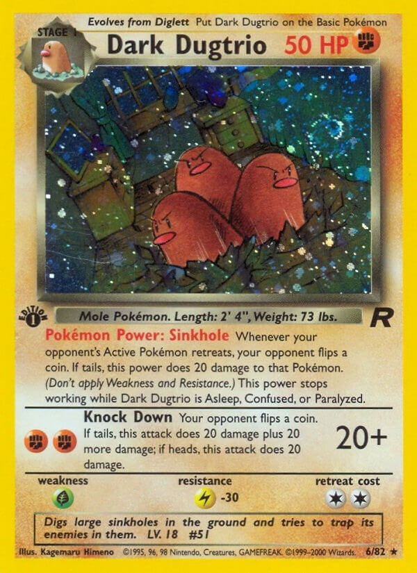 Image for Dark Dugtrio (6) (Team Rocket) (06/82) - Pokemon