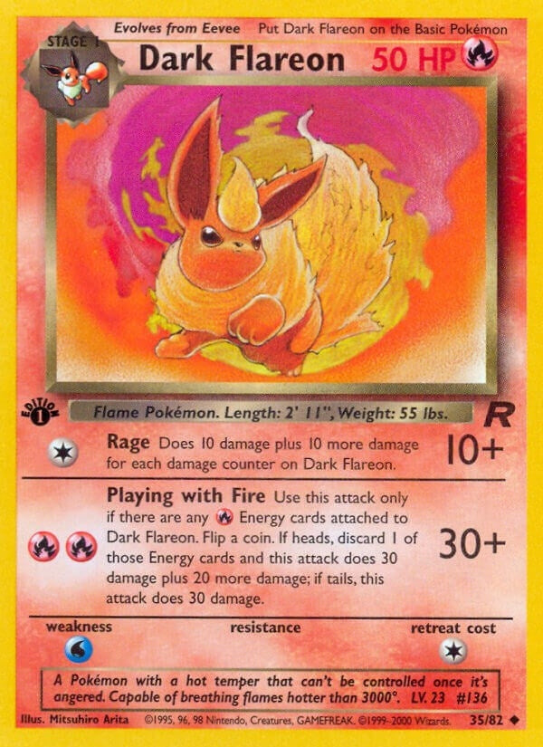 Image for Dark Flareon (Team Rocket) (35/82) - Pokemon