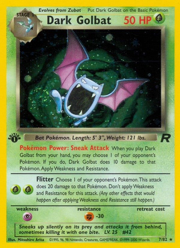 Image for Dark Golbat (7) (Team Rocket) (07/82) - Pokemon