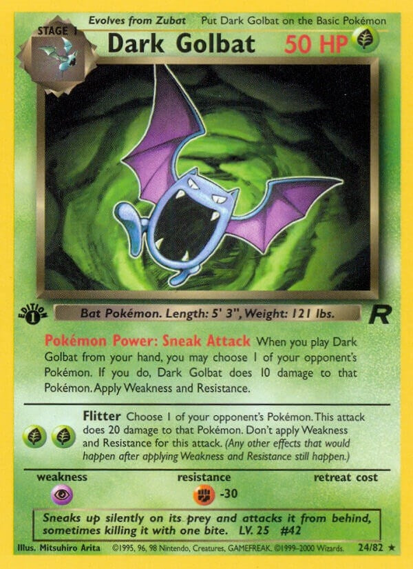 Image for Dark Golbat (24) (Team Rocket) (24/82) - Pokemon