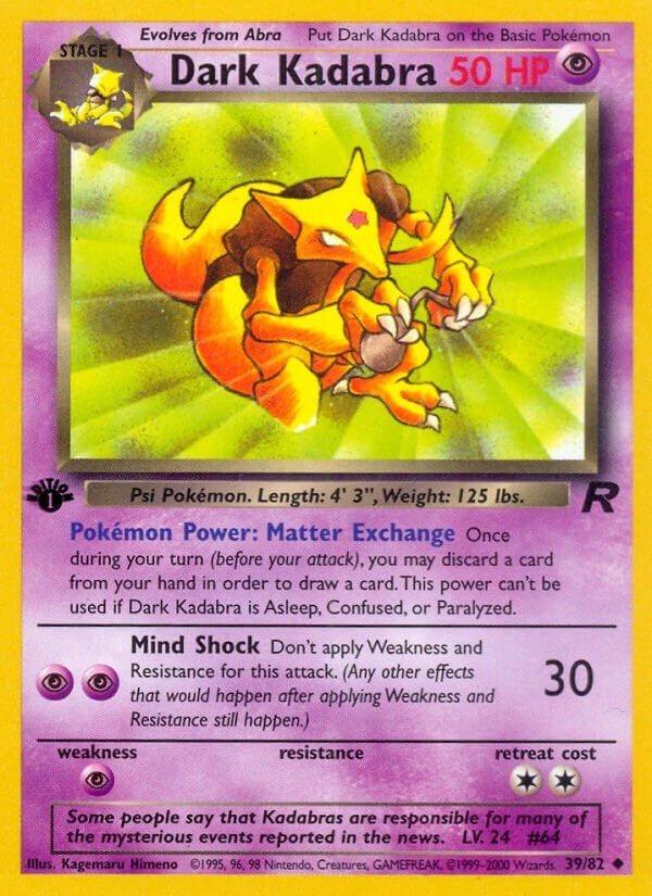 Image for Dark Kadabra (Team Rocket) (39/82) - Pokemon