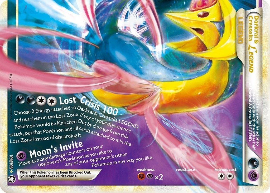 Image for Darkrai & Cresselia Legend (Bottom) (Triumphant) (100/102) - Pokemon
