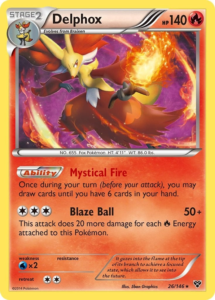 Image for Delphox (XY Base Set) (26/146) - Pokemon