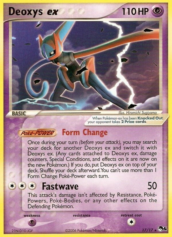 Image for Deoxys ex (POP Series 4) (017/017) - Pokemon