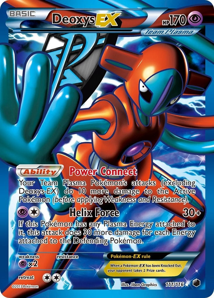 Image for Deoxys EX (Team Plasma) (Full Art) (Plasma Freeze) (111/116) - Pokemon