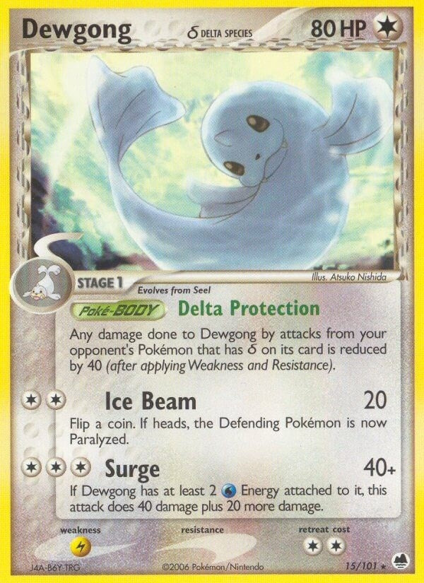 Image for Dewgong (Delta Species) (Dragon Frontiers) (15/101) - Pokemon