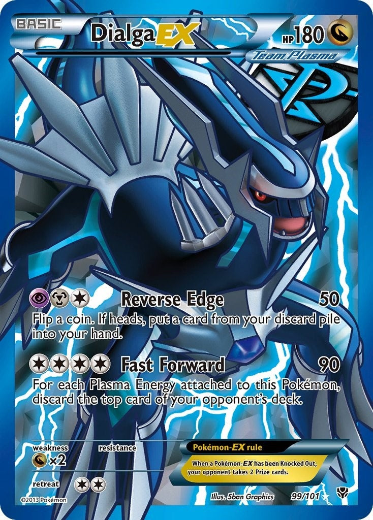 Image for Dialga EX (Team Plasma) (99 Full Art) (Plasma Blast) (99/101) - Pokemon
