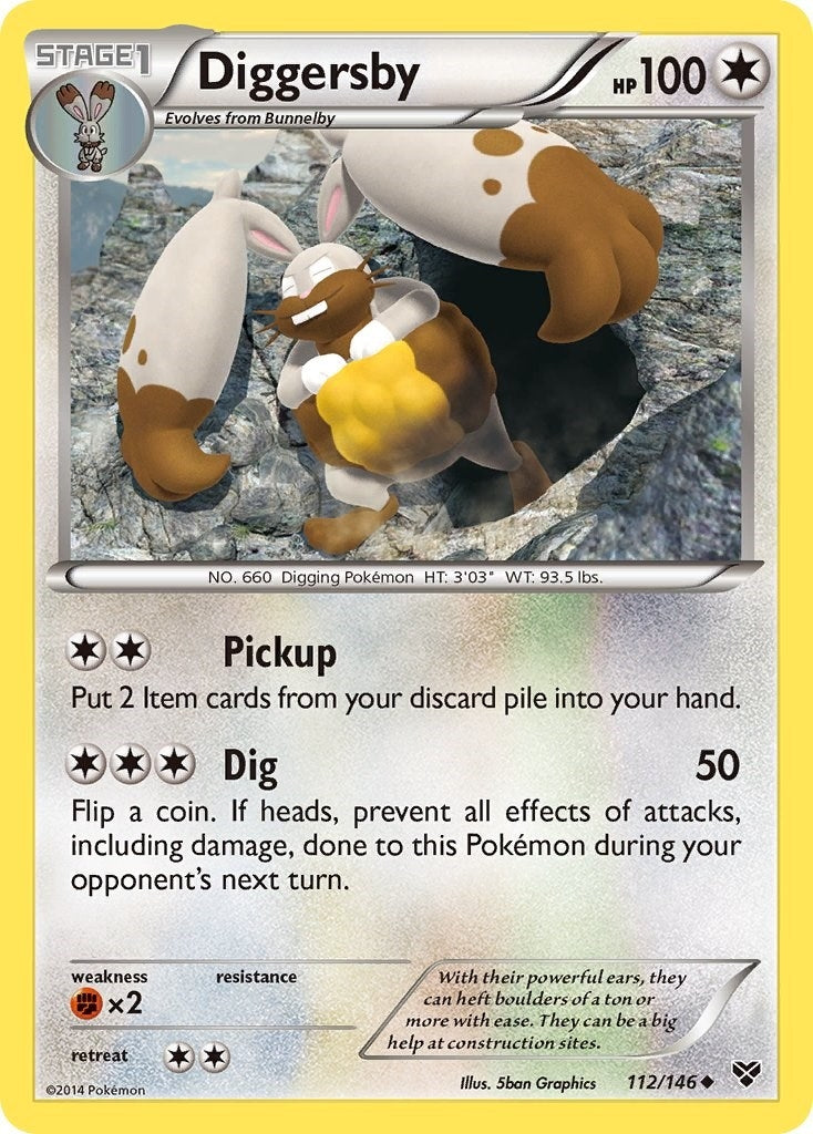 Image for Diggersby (XY Base Set) (112/146) - Pokemon