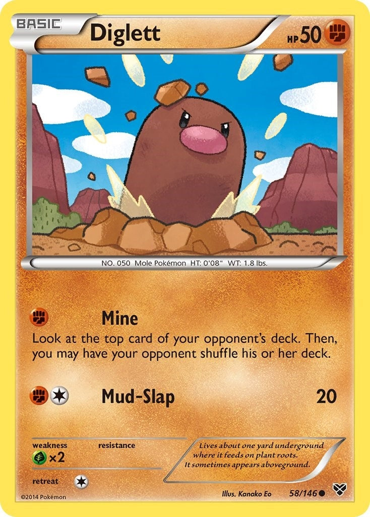 Image for Diglett (XY Base Set) (58/146) - Pokemon
