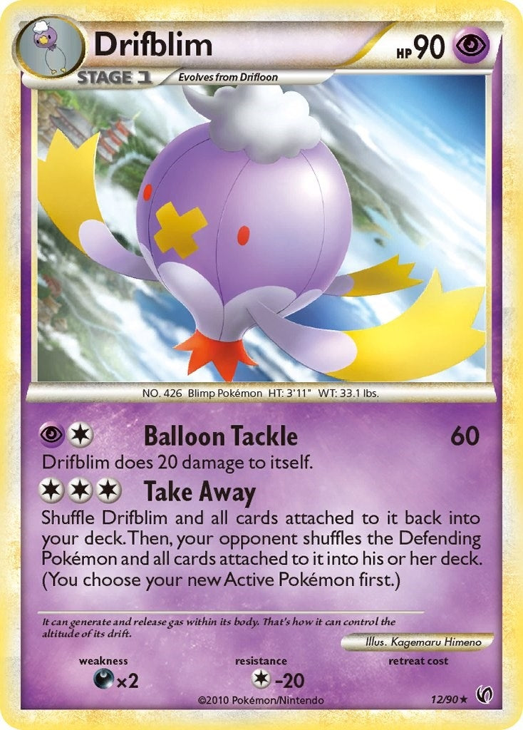 Image for Drifblim (Undaunted) (12/90) - Pokemon
