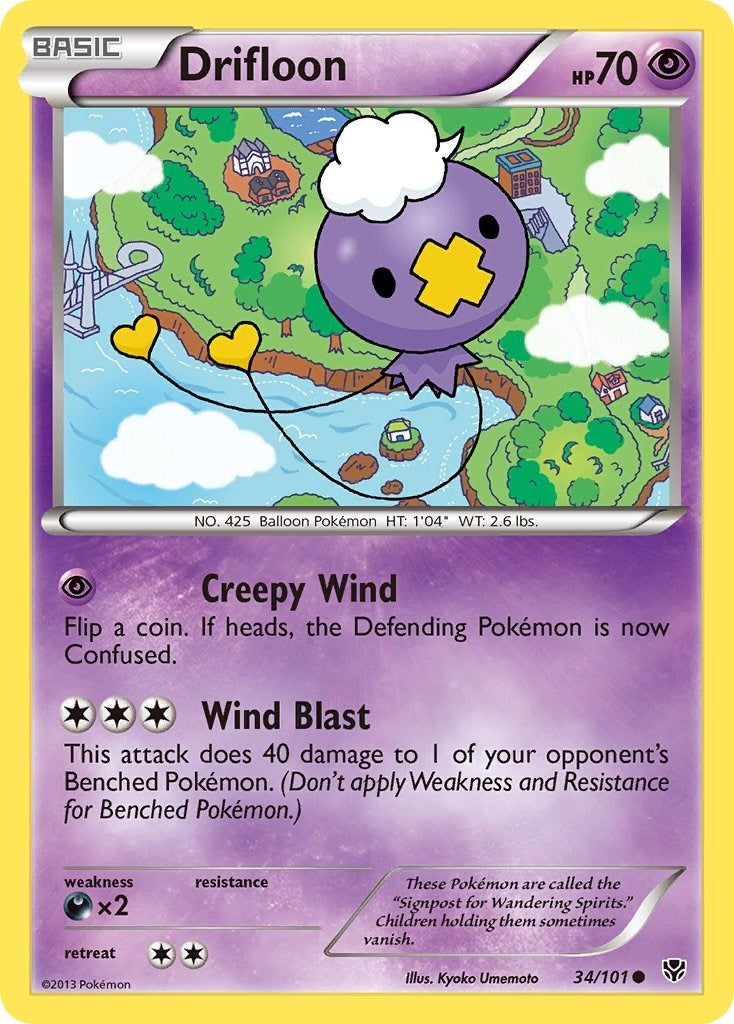 Image for Drifloon (Plasma Blast) (34/101) - Pokemon