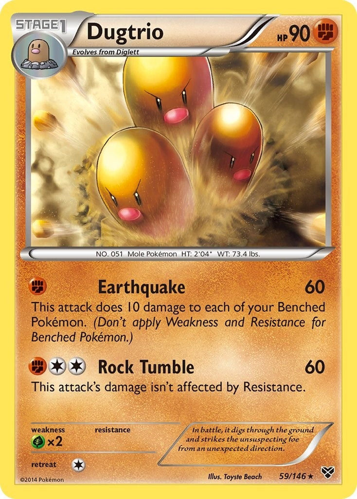 Image for Dugtrio (XY Base Set) (59/146) - Pokemon