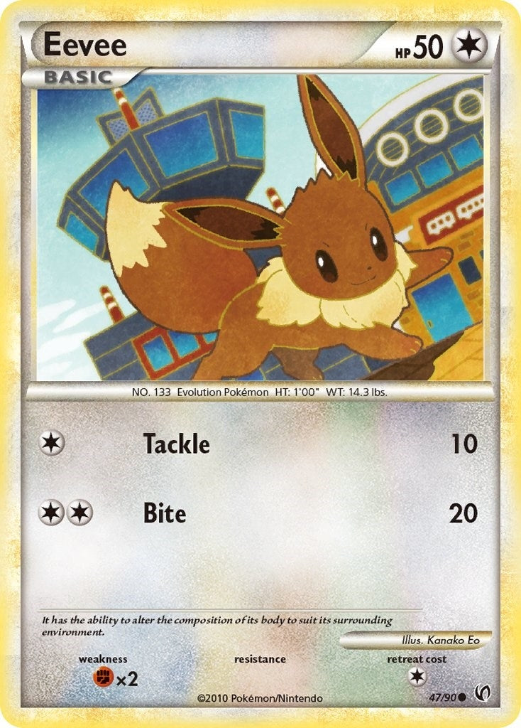 Image for Eevee (47) (Undaunted) (47/90) - Pokemon