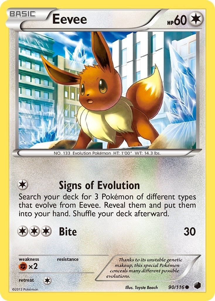 Image for Eevee (90) (Plasma Freeze) (90/116) - Pokemon
