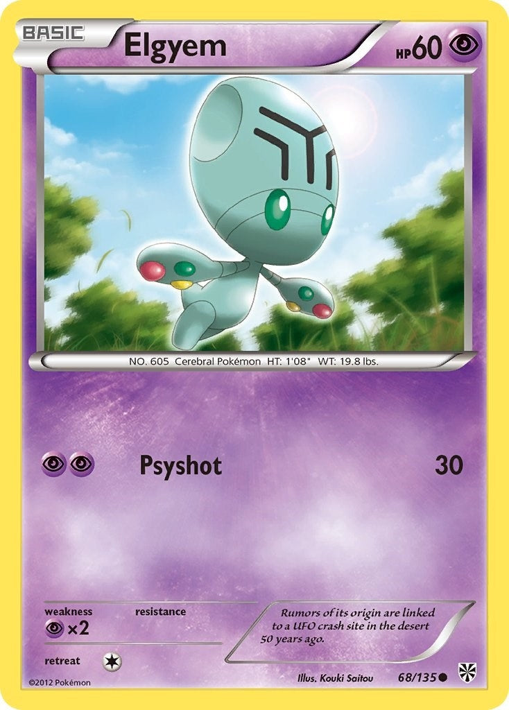 Image for Elgyem (68) (Plasma Storm) (68/135) - Pokemon