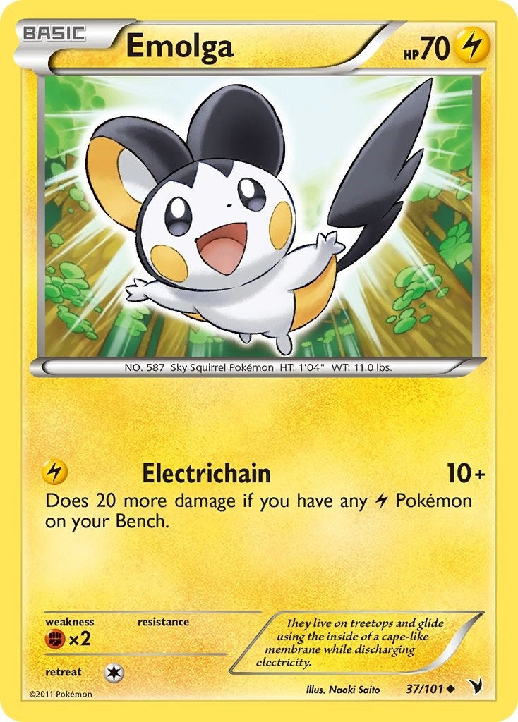 Image for Emolga (Noble Victories) (37/101) - Pokemon