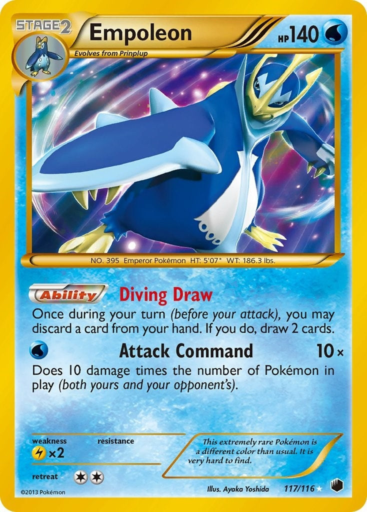 Image for Empoleon (117 Secret Rare) (Plasma Freeze) (117/116) - Pokemon