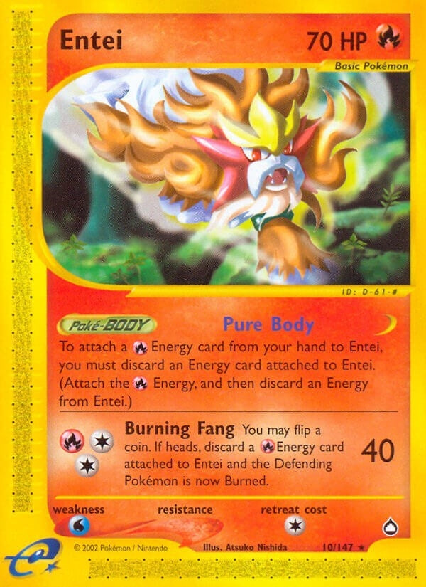 Image for Entei (Aquapolis) (010/147) - Pokemon